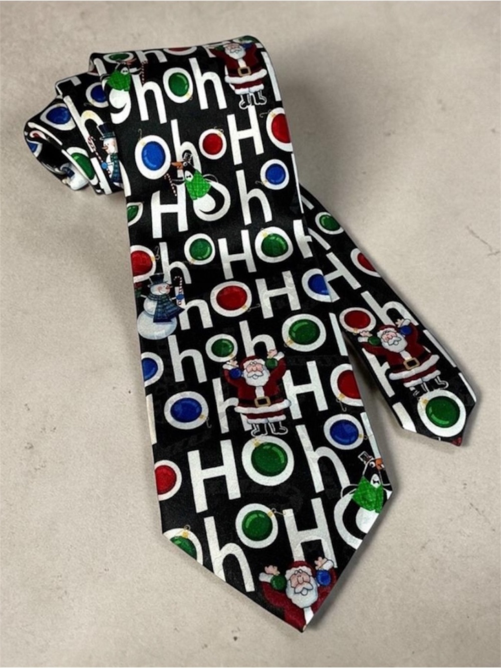 Yule Tie Greetings By MMG Hallmark Ho Ho Ho Christmas Tie